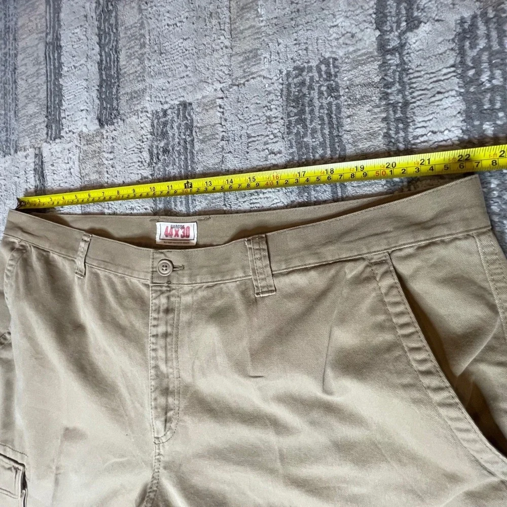 Old Navy Favorite Khakis‎ Mens 44x30 Tan Cargo Pants Straight Leg Cotton Twill